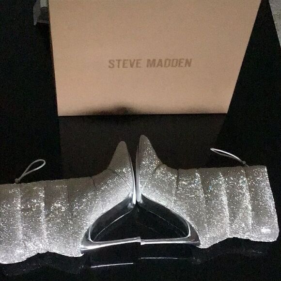 NWT Steve Madden Rhinestone crystal pointed toe 6 - Picture 7 of 9